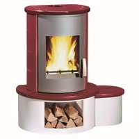 Kaminofen Wamsler Kachelkaminbausatz Rona bordeaux 8,3 kw